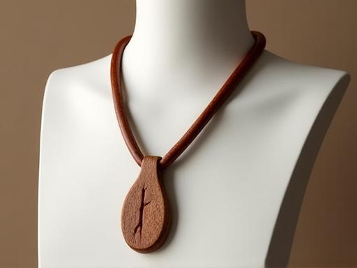 Colar artesanal em madeira